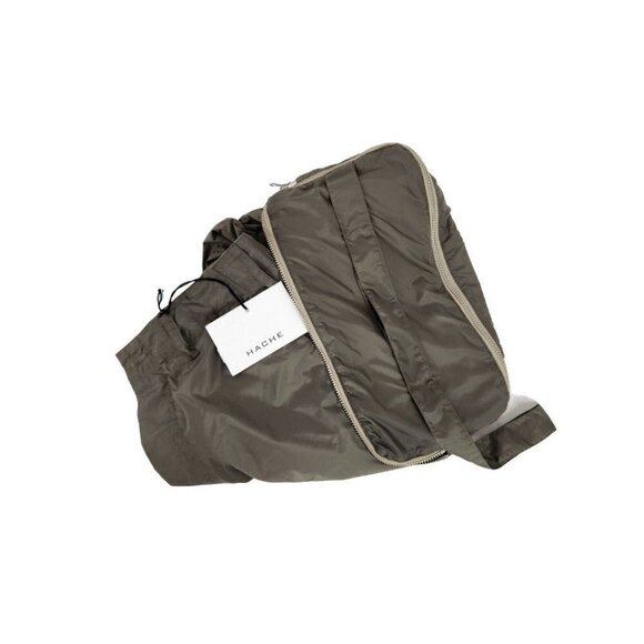 HACHE Italy Casual Pant In Military Green Packable Nwt Size Eu 42 US 6 - Picture 10 of 15